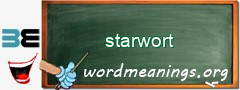 WordMeaning blackboard for starwort